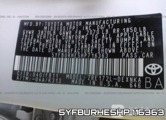 5YFBURHE5HP716363 фото 9