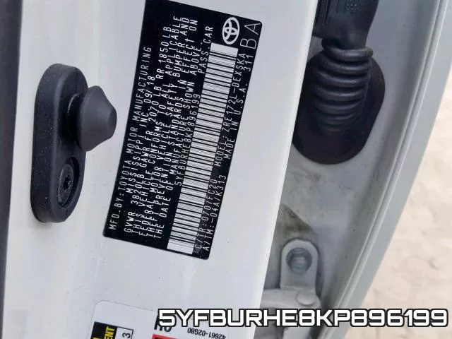 5YFBURHE8KP896199 фото 2