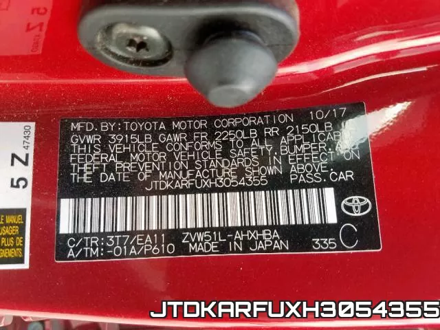 JTDKARFUXH3054355 фото 2