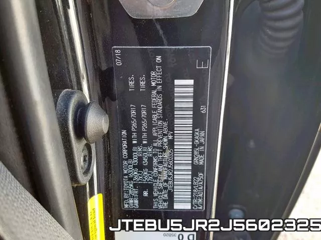 JTEBU5JR2J5602325 фото 2
