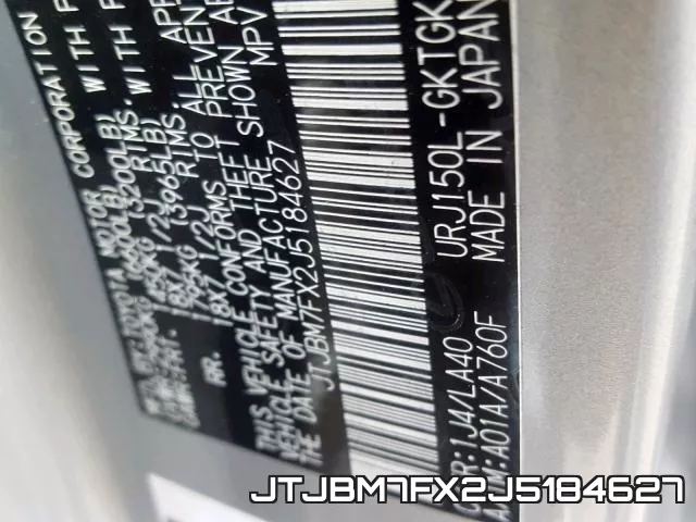 JTJBM7FX2J5184627 фото 2