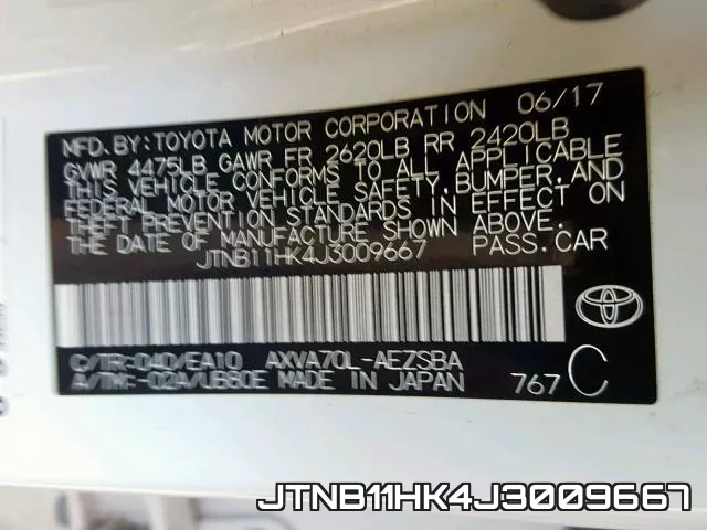 JTNB11HK4J3009667 фото 2