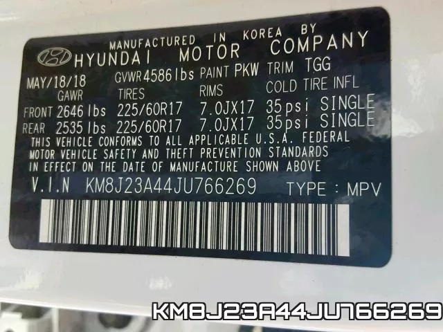 KM8J23A44JU766269 фото 2