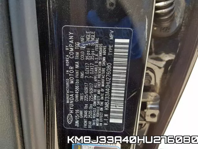 KM8J33A40HU276080 фото 2