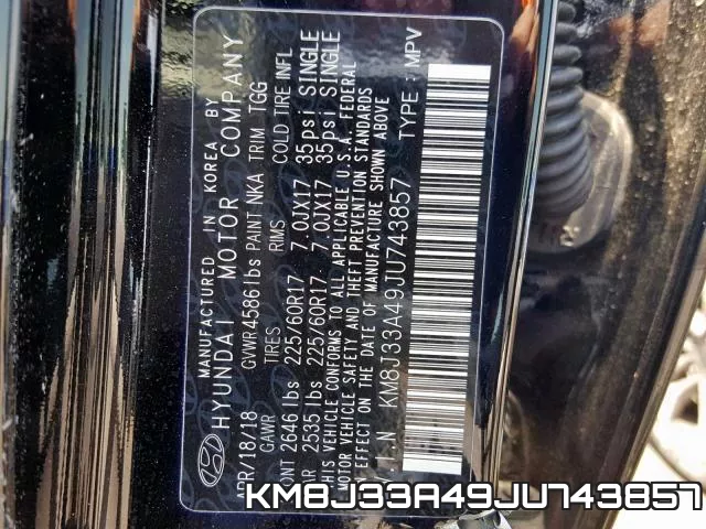 KM8J33A49JU743857 фото 2