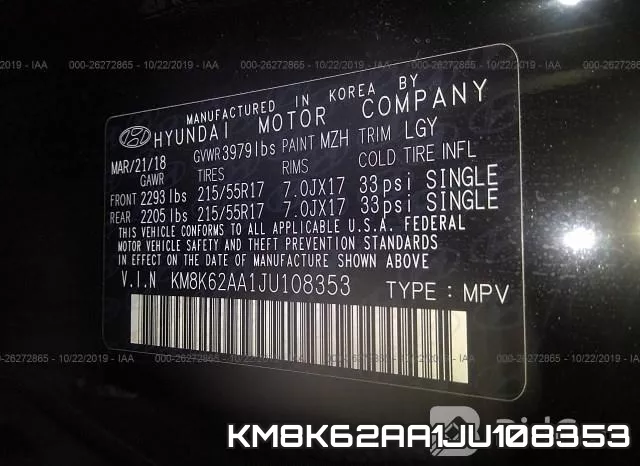KM8K62AA1JU108353 фото 10