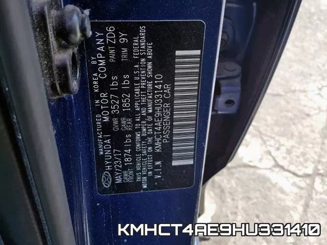 KMHCT4AE9HU331410 фото 2