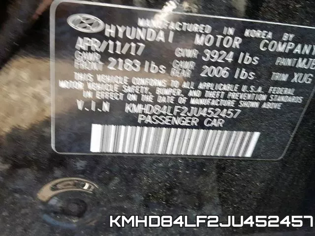 KMHD84LF2JU452457 фото 2