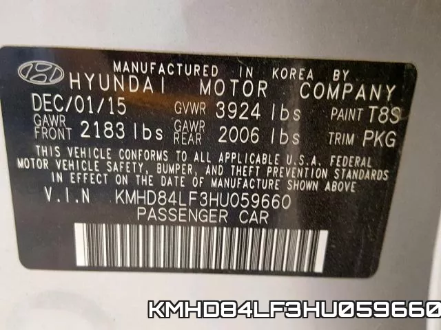 KMHD84LF3HU059660 фото 2