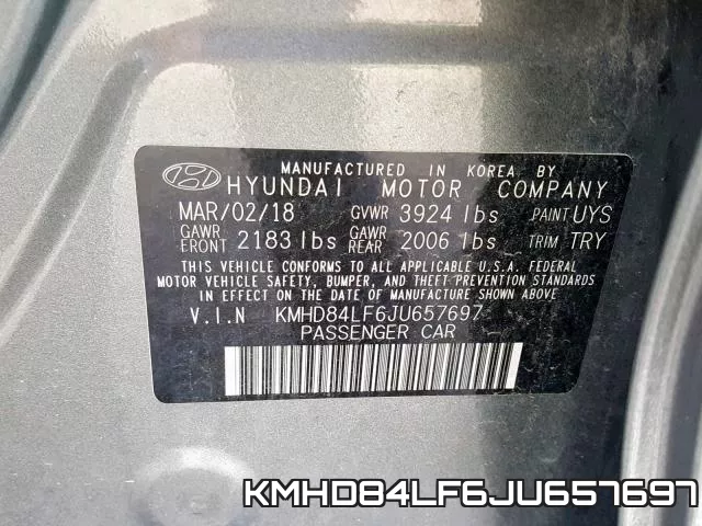 KMHD84LF6JU657697 фото 2