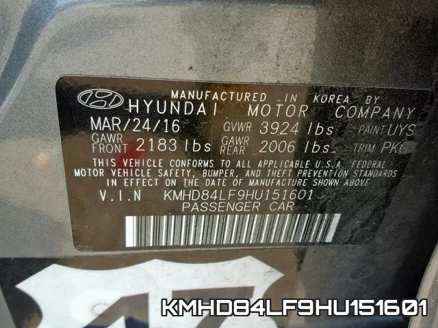 KMHD84LF9HU151601 фото 2