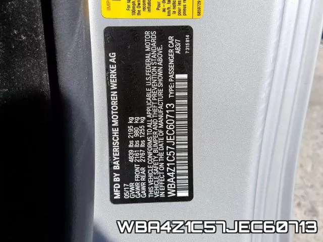 WBA4Z1C57JEC60713 фото 2
