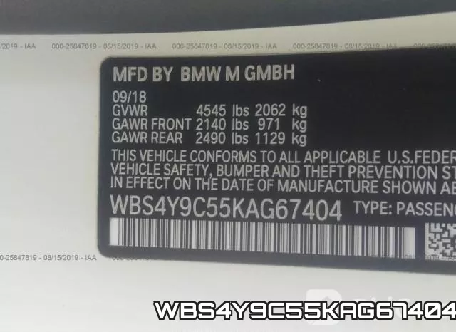 WBS4Y9C55KAG67404 фото 10