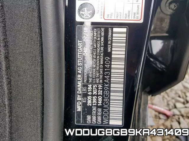 WDDUG8GB9KA431409 фото 2