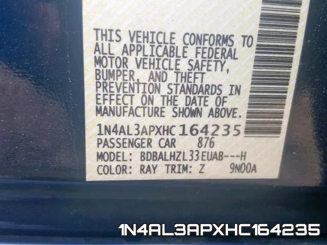 1N4AL3APXHC164235 фото 2