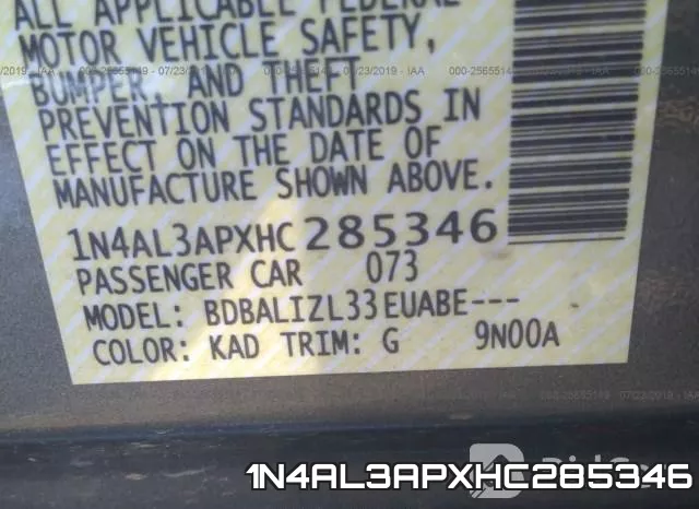 1N4AL3APXHC285346 фото 10