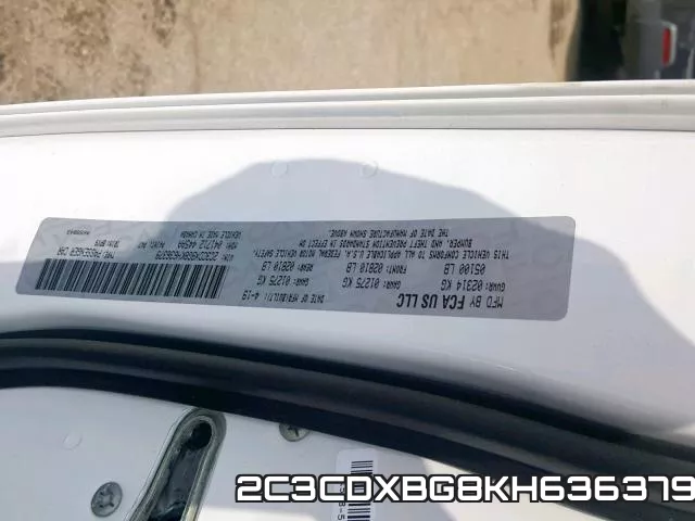 2C3CDXBG8KH636379 фото 2