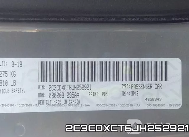 2C3CDXCT6JH252921 фото 10