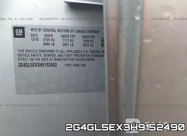 2G4GL5EX3H9152490 фото 10