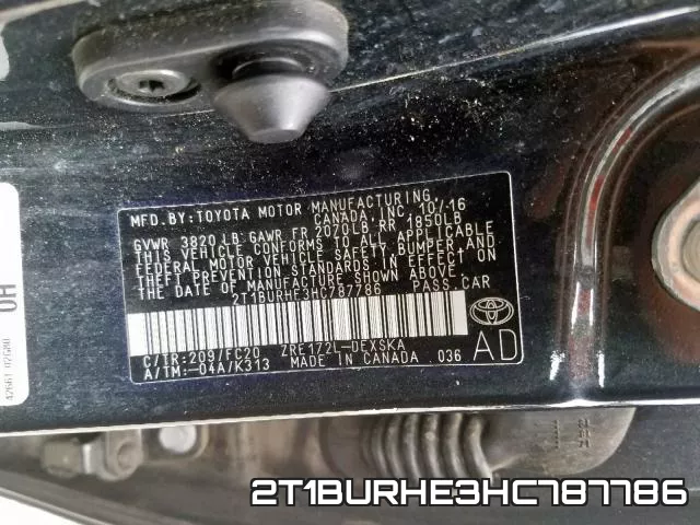 2T1BURHE3HC787786 фото 2