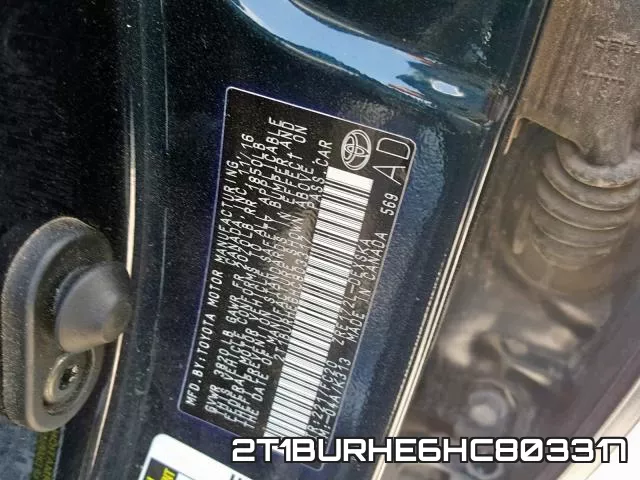 2T1BURHE6HC803317 фото 2