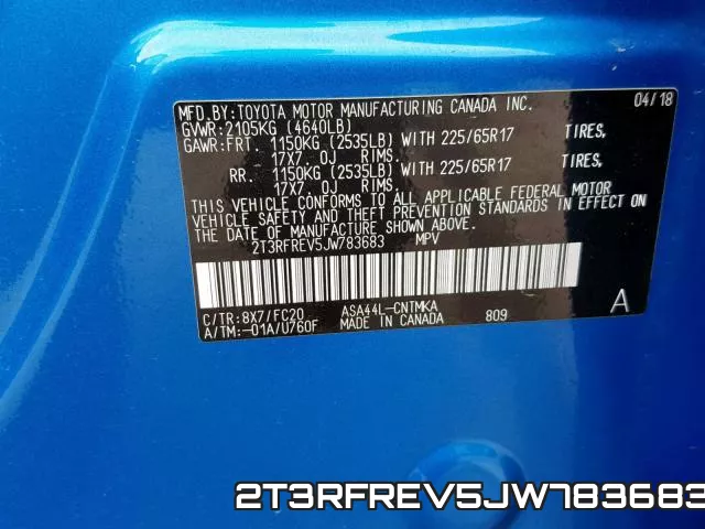 2T3RFREV5JW783683 фото 2