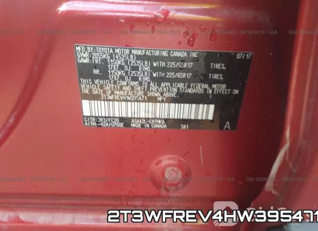 2T3WFREV4HW395471 фото 10