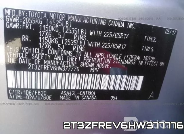 2T3ZFREV6HW377776 фото 10