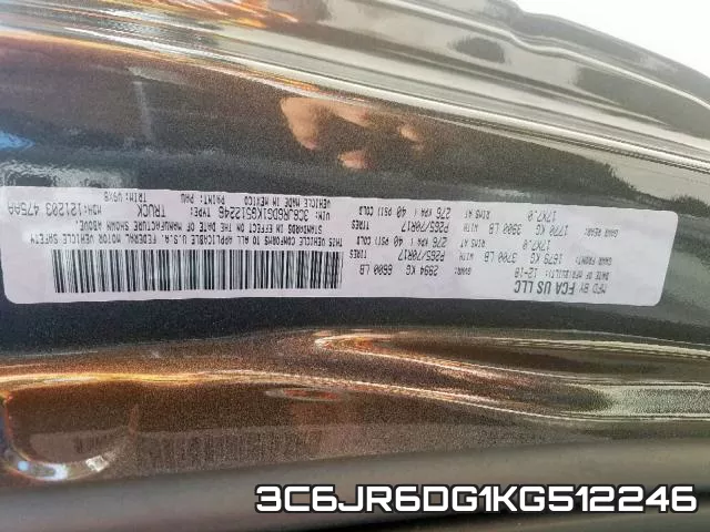 3C6JR6DG1KG512246 фото 2