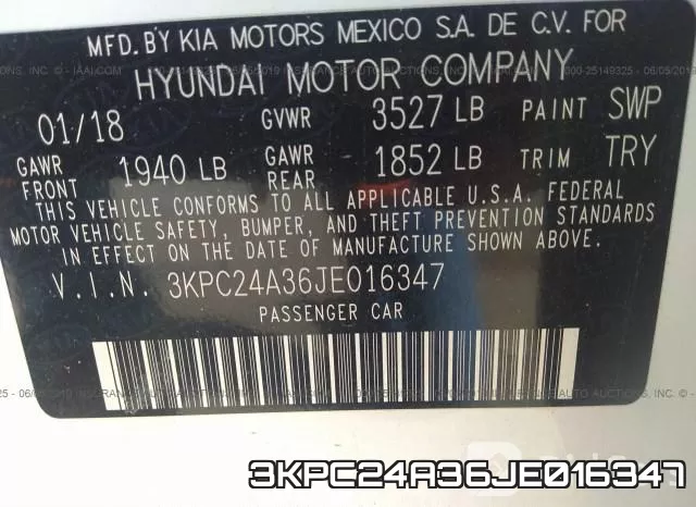 3KPC24A36JE016347 фото 10