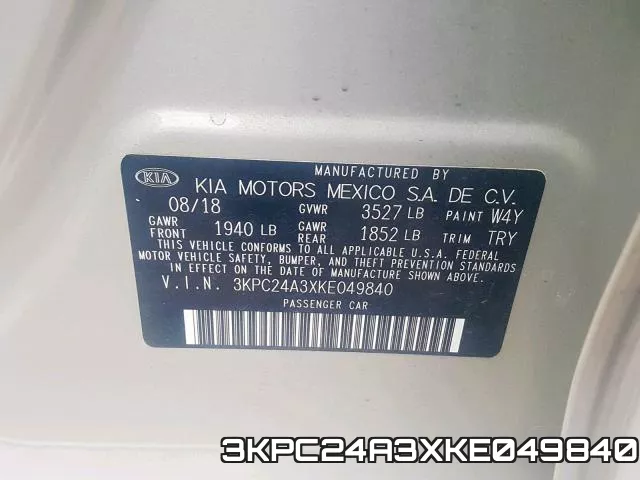 3KPC24A3XKE049840 фото 2