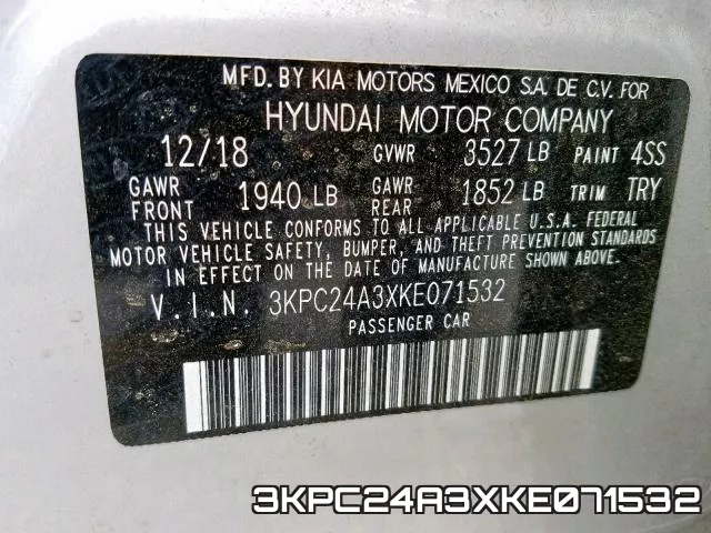3KPC24A3XKE071532 фото 2