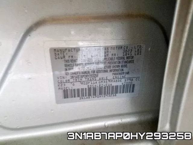 3N1AB7AP0HY293258 фото 2