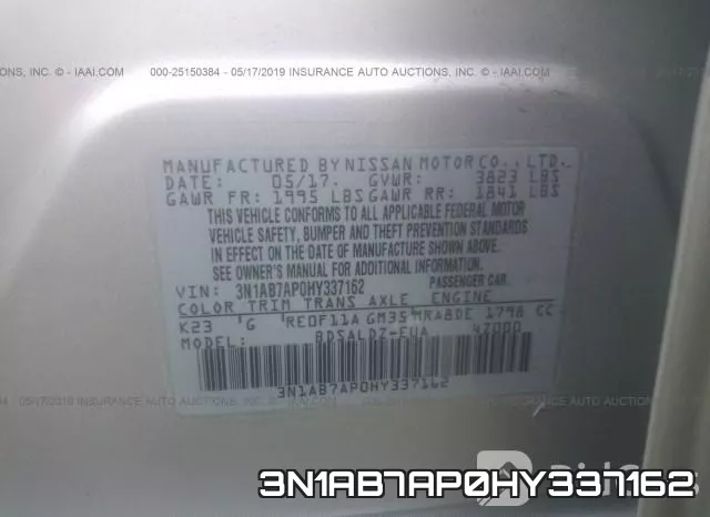 3N1AB7AP0HY337162 фото 10