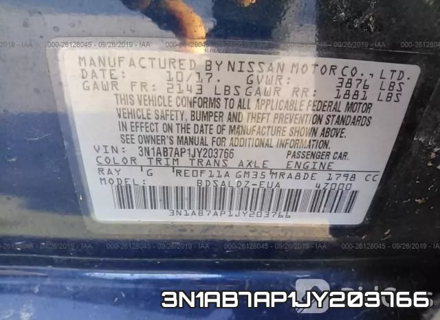 3N1AB7AP1JY203766 фото 10
