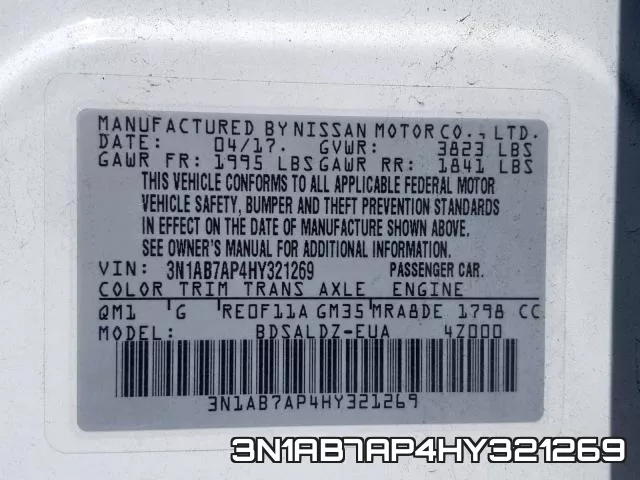 3N1AB7AP4HY321269 фото 2
