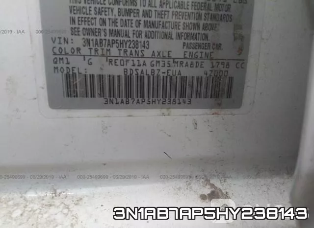 3N1AB7AP5HY238143 фото 10