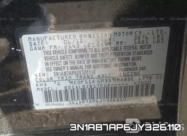 3N1AB7AP6JY326110 фото 10
