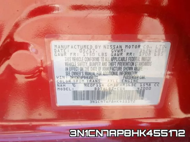 3N1CN7AP8HK455172 фото 2