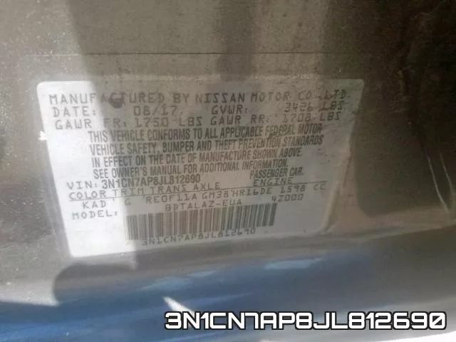 3N1CN7AP8JL812690 фото 2