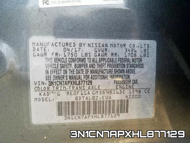3N1CN7APXHL877129 фото 2