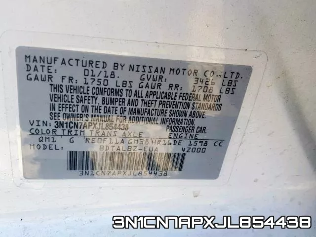3N1CN7APXJL854438 фото 2