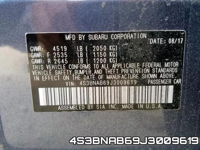 4S3BNAB69J3009619 фото 2