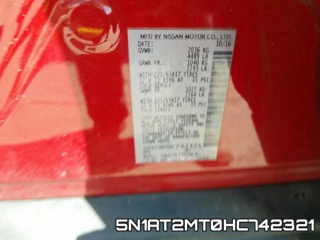 5N1AT2MT0HC742321 фото 2