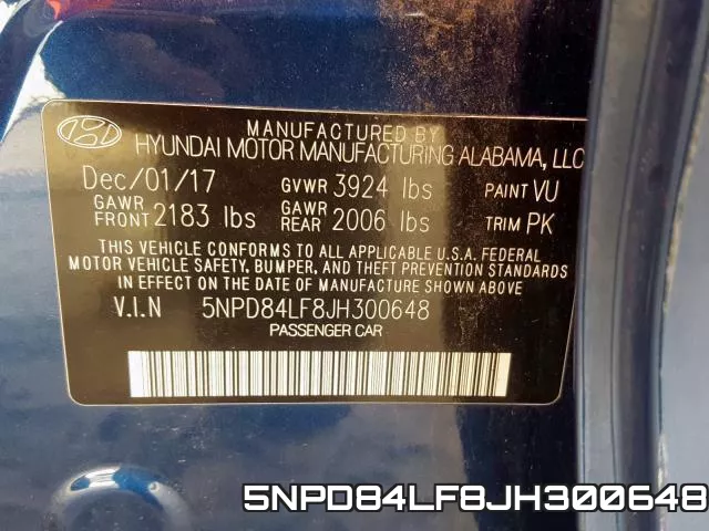 5NPD84LF8JH300648 фото 2