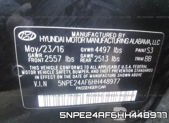 5NPE24AF6HH448977 фото 10