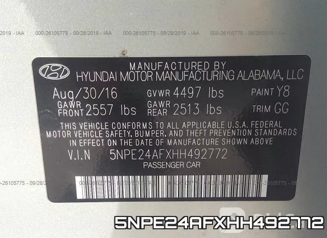 5NPE24AFXHH492772 фото 10