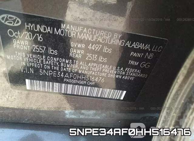 5NPE34AF0HH516476 фото 10