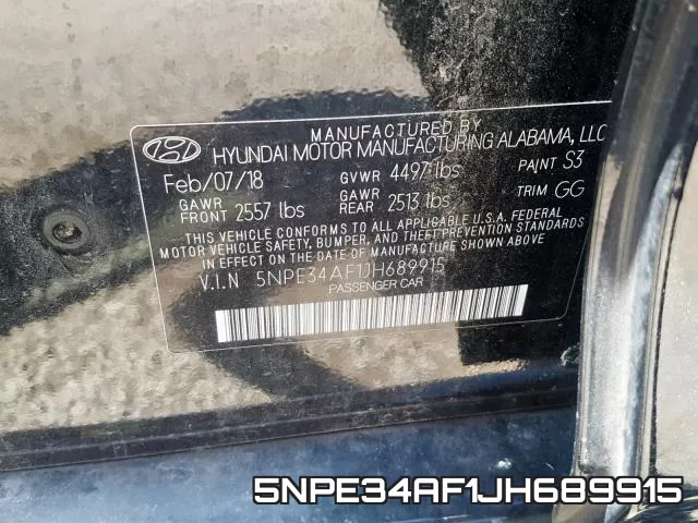 5NPE34AF1JH689915 фото 2