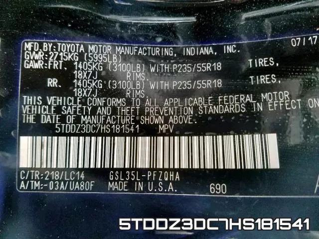 5TDDZ3DC7HS181541 фото 2